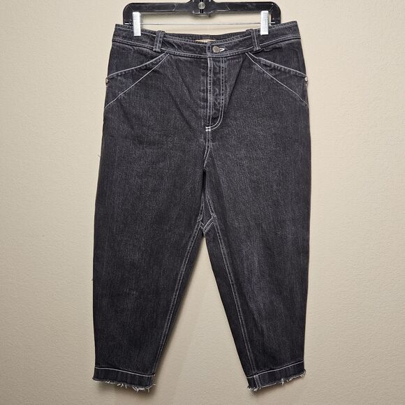 NEHERA Denim Jeans Womens French Size 40 US Size 8 Crop Slovakia Graphite Black - Picture 16 of 16